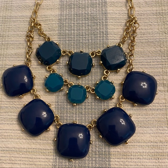 Blue Statement Necklace - Picture 7 of 9
